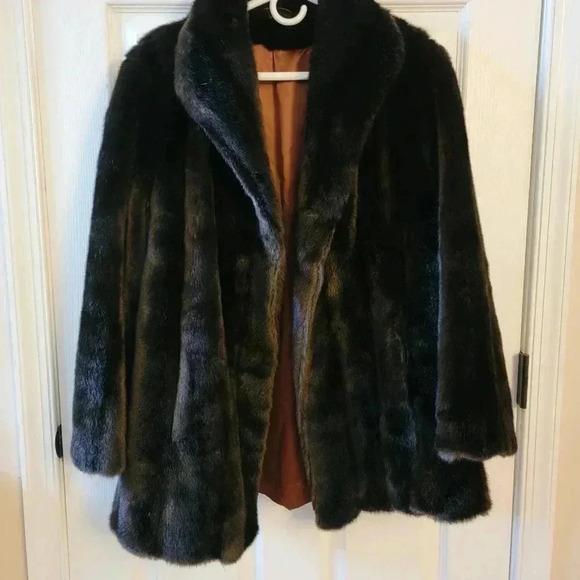 Tissavel France Faux Fur Coat - Picture 7 of 7